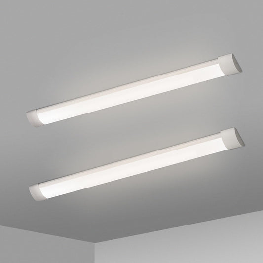 KILIPOL 2FT LED Batten Light, Ceiling Surface Mounted Slim LED Tube Lights, 20W 4000K Neutral White for Office, Shop, Garage, Home, 8 Packs